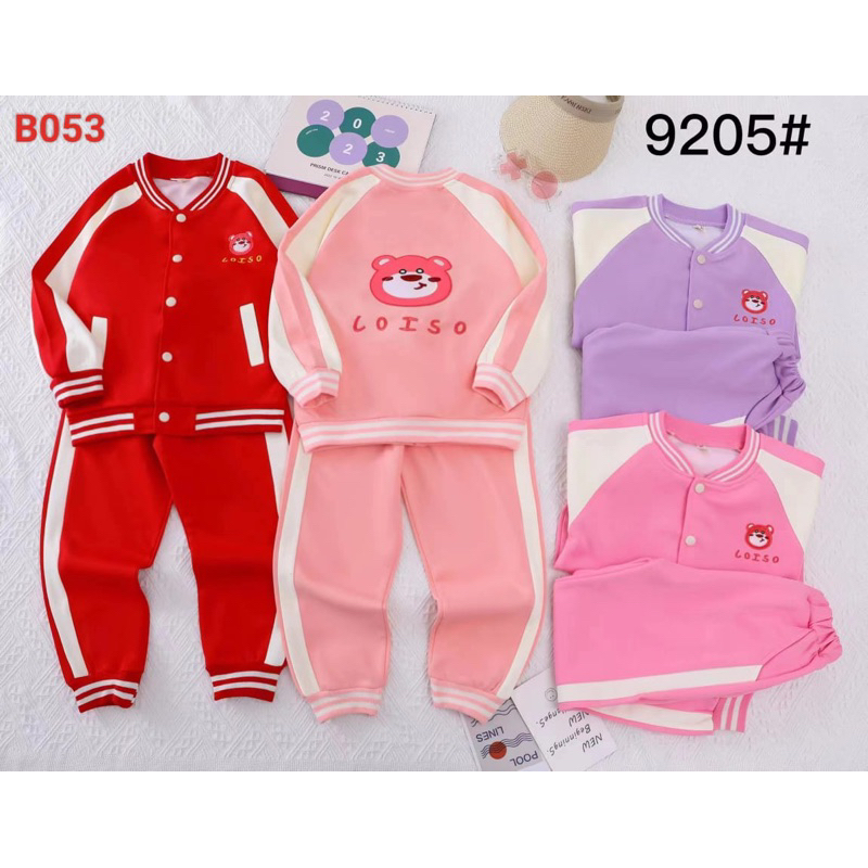 Setelan Jogging anak perempuan Import 4-7 th A085