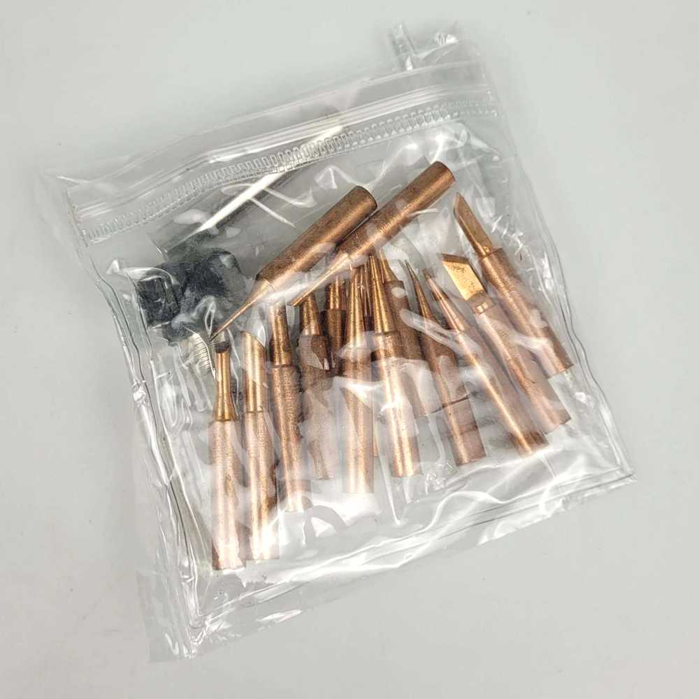 Kepala Mata Solder Iron Nonmagnetic 15 PCS for Hakko 936 Tips 900M-T