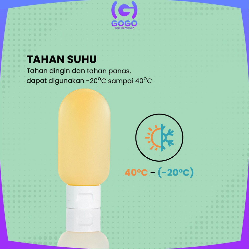 GOGO-C852 Botol Travel Portable Tempat Sabun Cair Botol Sabun Lotion Travelling / Travel Botol Refill Plastik Fliptop Tempat Isi Ulang Cosmetic