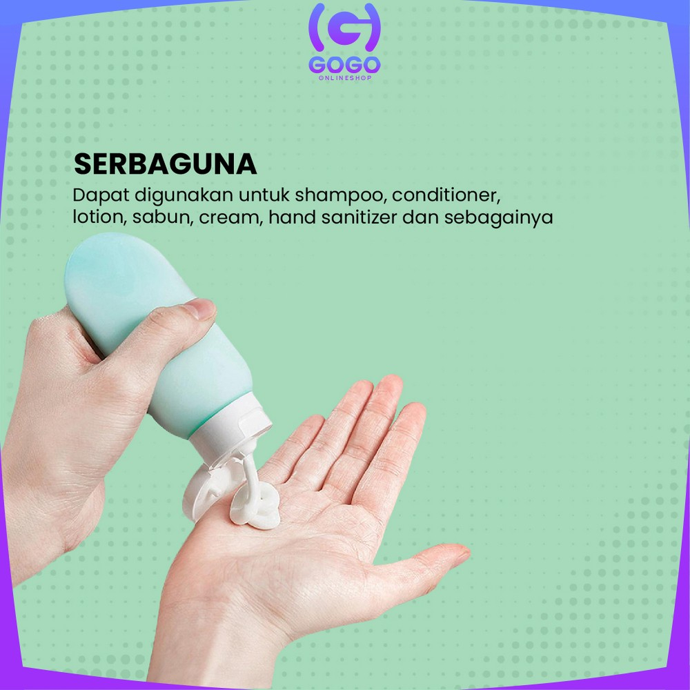 GOGO-C852 Botol Travel Portable Tempat Sabun Cair Botol Sabun Lotion Travelling / Travel Botol Refill Plastik Fliptop Tempat Isi Ulang Cosmetic