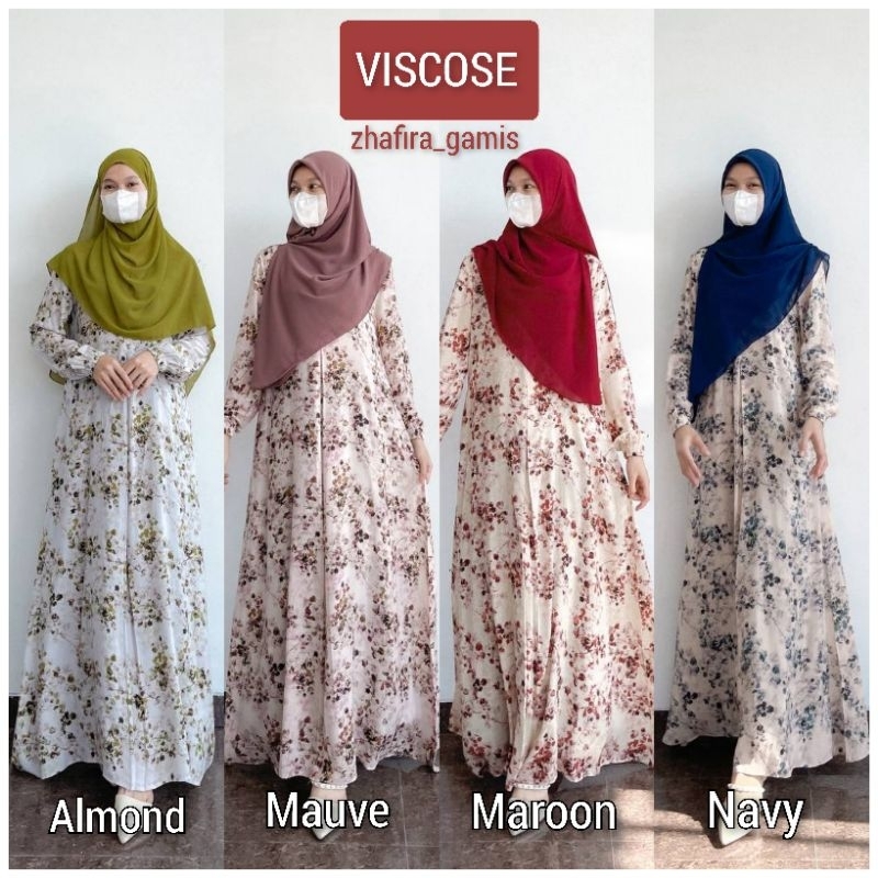 GAMIS 3D VISCOSE ORI SEKARARUM FASHION