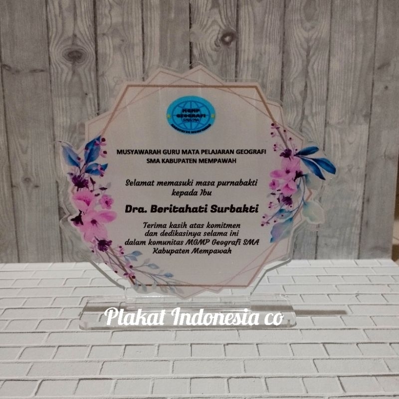 plakat akrilik custom | plakat ucapan terima kasih | plakat hari guru | plakat akrilik premium