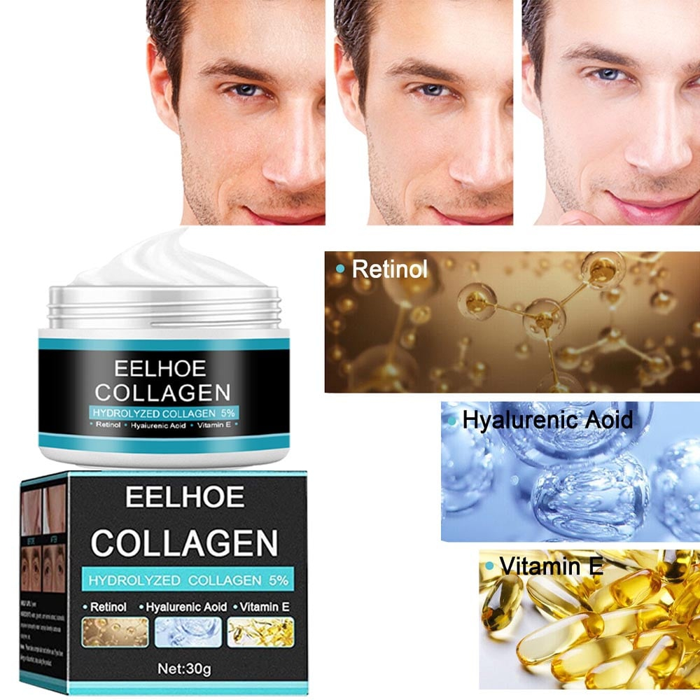 Beauty Jaya - EELHOE Men's Collagen Cream Wajah Pria Anti Kerut Anti Aging &amp; Penuaan