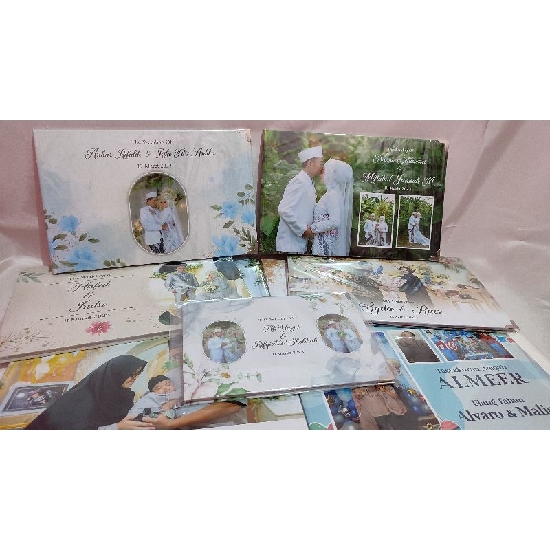 ( 2 HARI JADI ) Photobook Wedding / Album Foto Hardcover / Megazine / 56 Halaman / 250 Foto