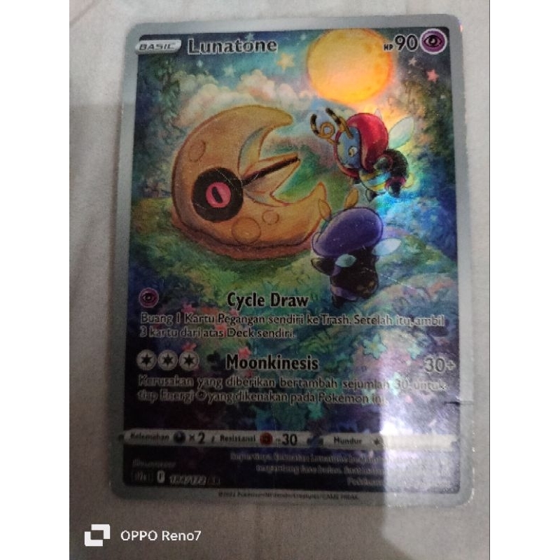 PRELOVED kartu pokemon Lunatone