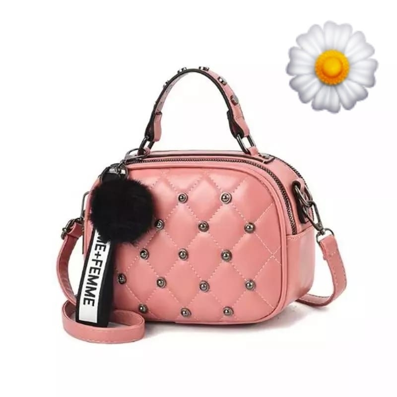 Bundara.id Ta-1132 (Tanpa gantungan &amp; Pompom) Tas selempang cantik aurora Tas wanita tali panjang