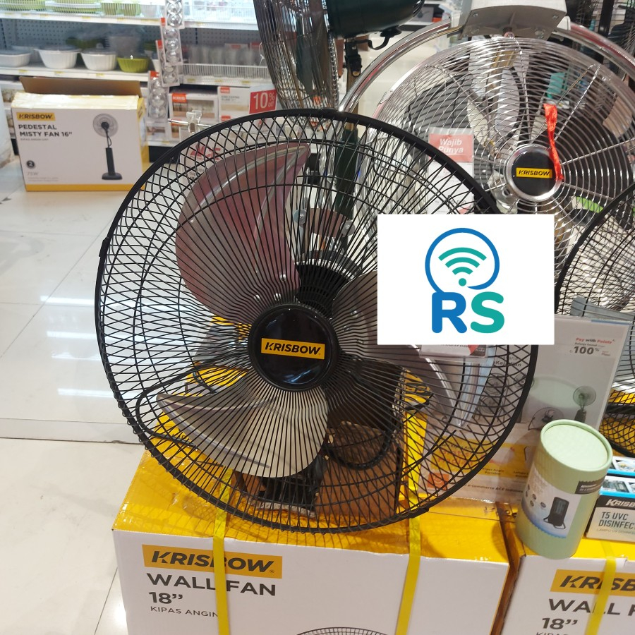 Krisbow Kris Wall Fan Kipas Angin Listrik Meja 18"