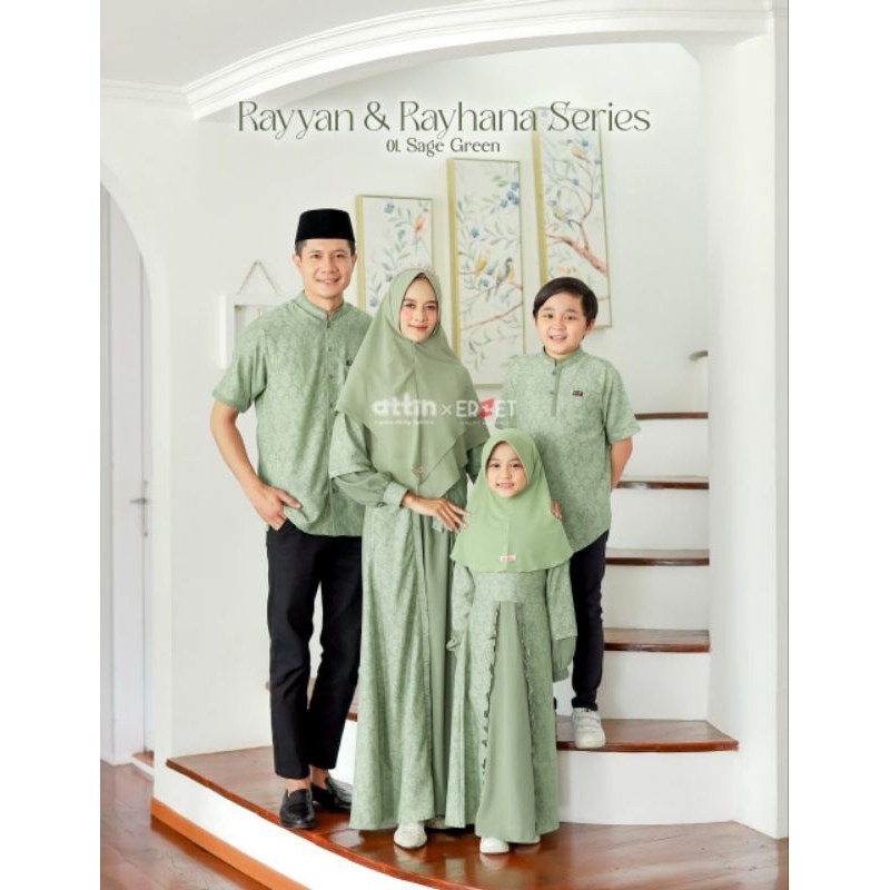 Sarimbit Rayyan Rayhana (Sage Green) Couple Family