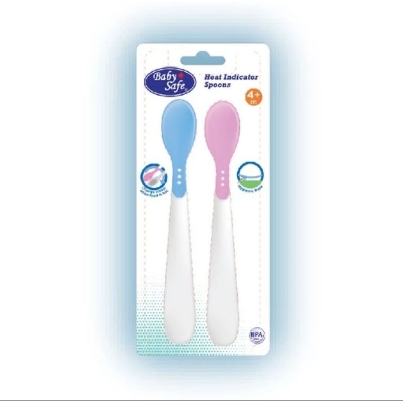 Baby Safe Heat Indicator Spoon BS347 &amp; BS348 - Sendok Makan Bayi