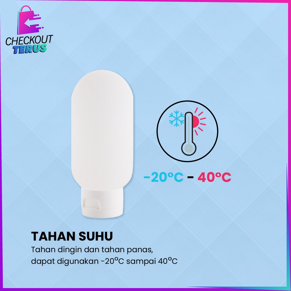 CT C852 Botol Travel Portable Fliptop Tempat Sabun Cair Bahan Plastik Botol Tempat Isi Ulang Cosmetic Botol Refill Sabun Lotion Travelling