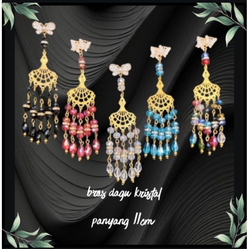Bros dagu kristal juntai simple mewah