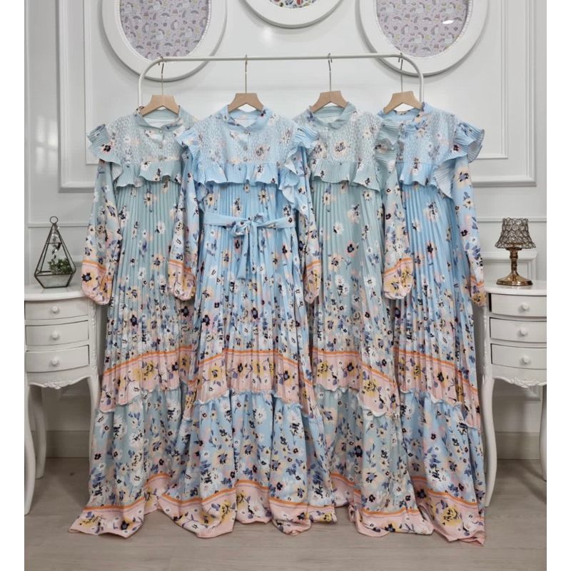 GAMIS PLISKET FLOWER by MEIJIEWANG