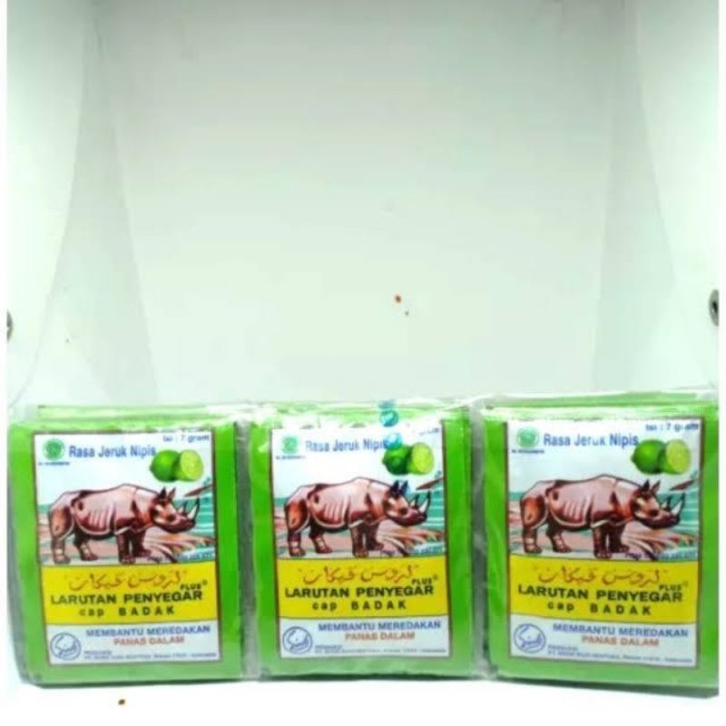 

Larutan penyegar sachet cap badak renceng