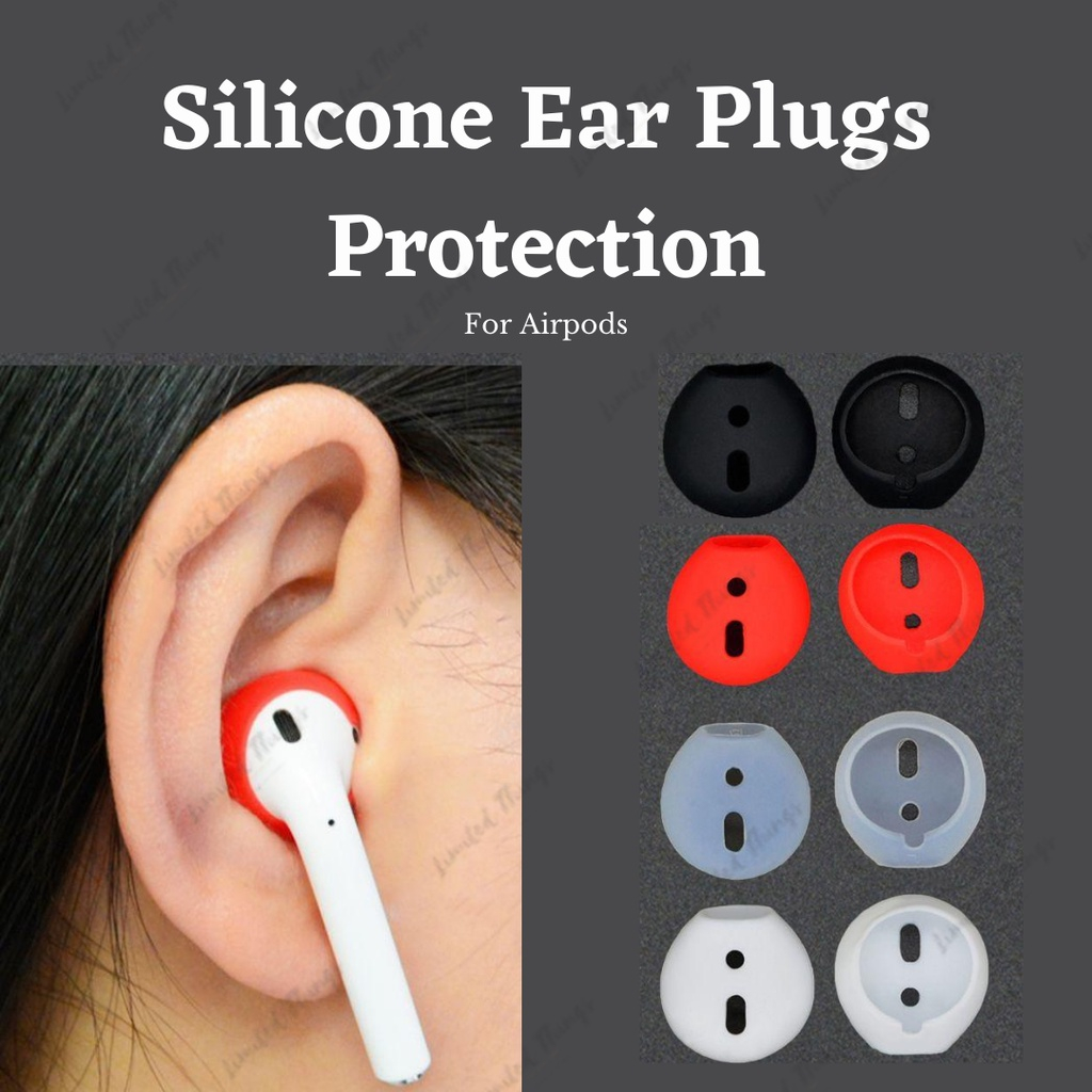 1set isi 2pcs Silicone Antislip / Earphone Softcase Silikon Tambahan Hansfree Eartips | 1 Pair Earbuds Airpods Silicone Protection Cover