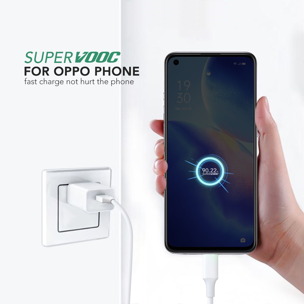 OPPO Kabel Data 6A USB TO TYPE - C Kabel Fast Charging Quick Charger / Support VOOC 1.0 / 2.0 / 3.0 / 4.0 / SuperVOOC / SuperVOOC 2.0 1M OP60 PROMO SEN