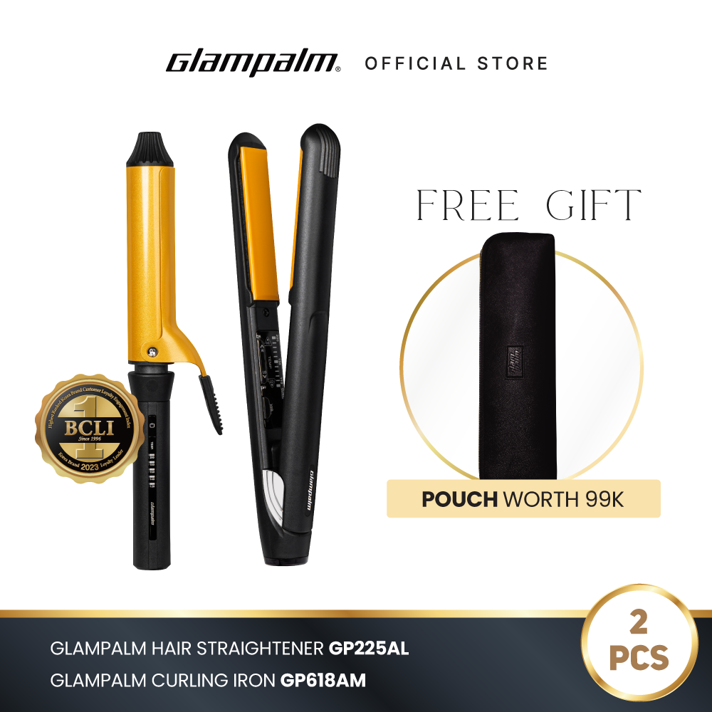 Paket Glampalm Catokan GP225AL - Pengeriting Rambut GP618AM