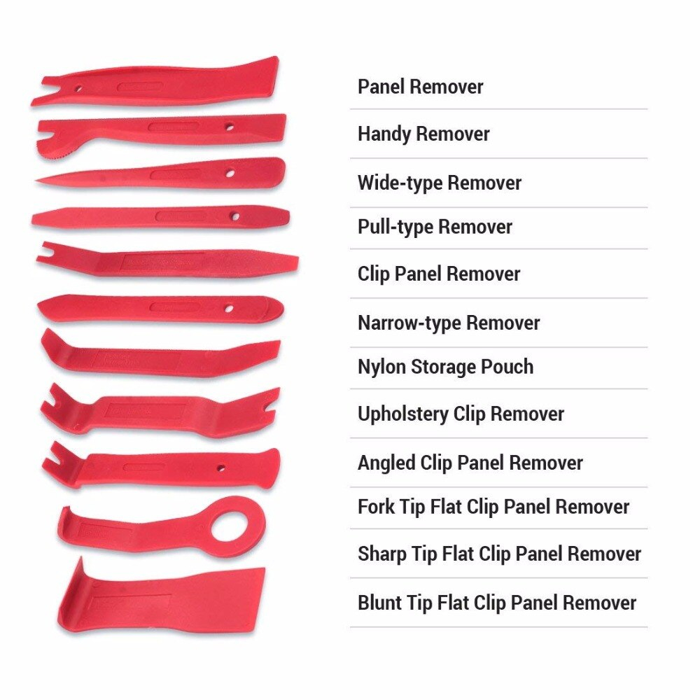 Set Alat Reparasi Dashboard Mobil Trim Removal Tool 38 in 1 - LTR38 - Red