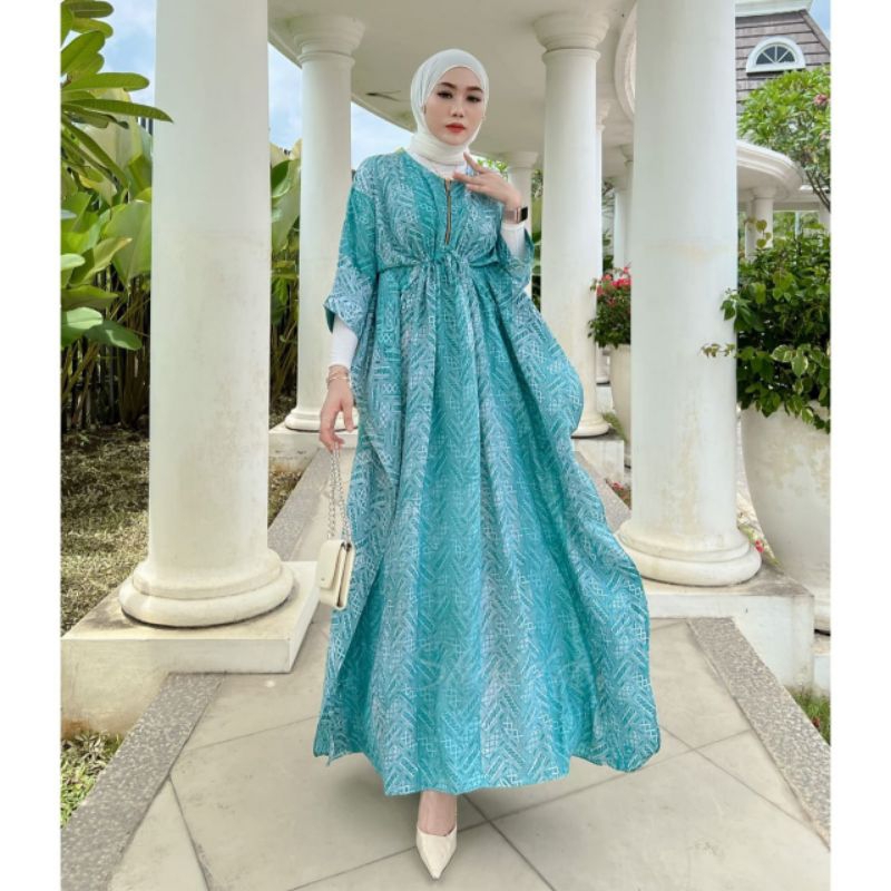 KAFTAN SIERA SILK SUTRA DDRESS GAMIS KAFTAN GAMIS BATIK CAP PEKALONGAN