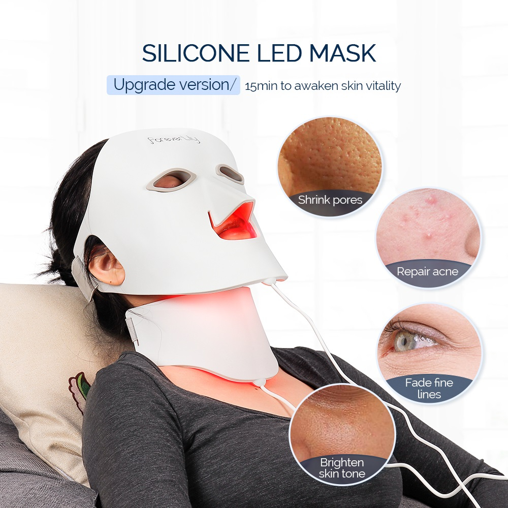 168pcs Masker Terapi Led Full Coverage 50 / 60hz 360 ° Untuk Kulit Sensitif LED Therapy Mask Facial Beauty Tools
