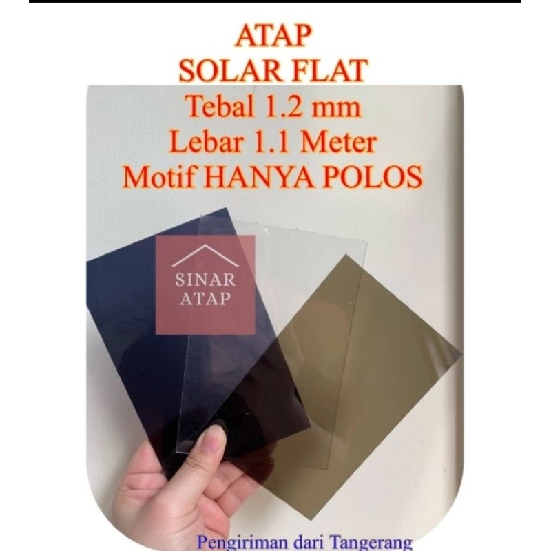 Atap Solarflat 1,2mm Plain