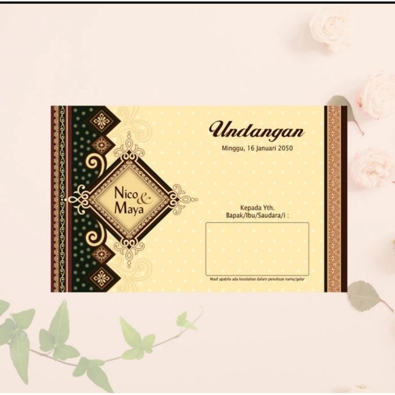 ERBA 88185 Era Baru Blangko Undangan Nikah Khitan