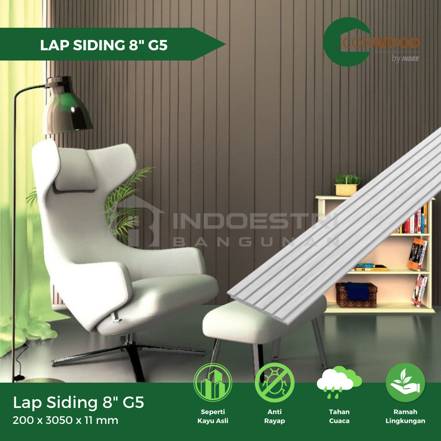 Conwood Lap Siding 8" G5 / Conwood Wall Lap Siding (200 x 3050 x 11 mm)