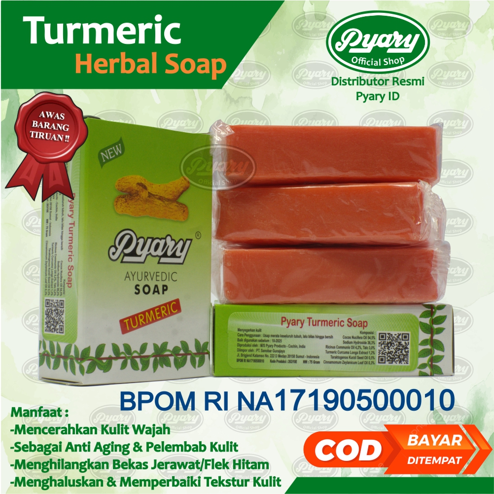 BPOM RESMI SABUN ARAB PYARY TURMERIC 100% ORIGINAL