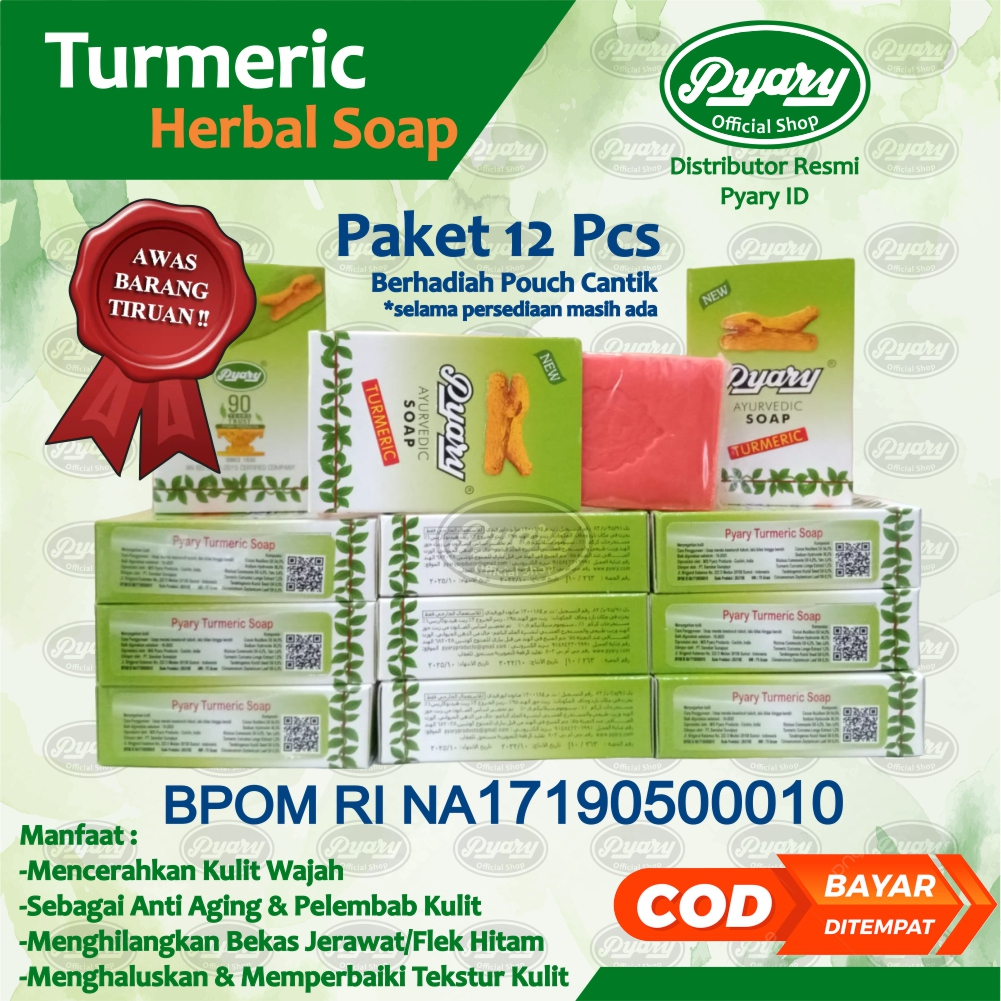 !!GROSIR!! 12PCS PYARY BPOM TURMERIC 100% ORIGINAL