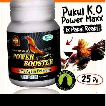POWER BOOSTER VITAMIN JAMU HERBAL KAMLANG RAWATAN AYAM ADUAN