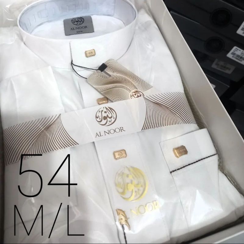 Jubah Al Noor Putih Manset Non Manset