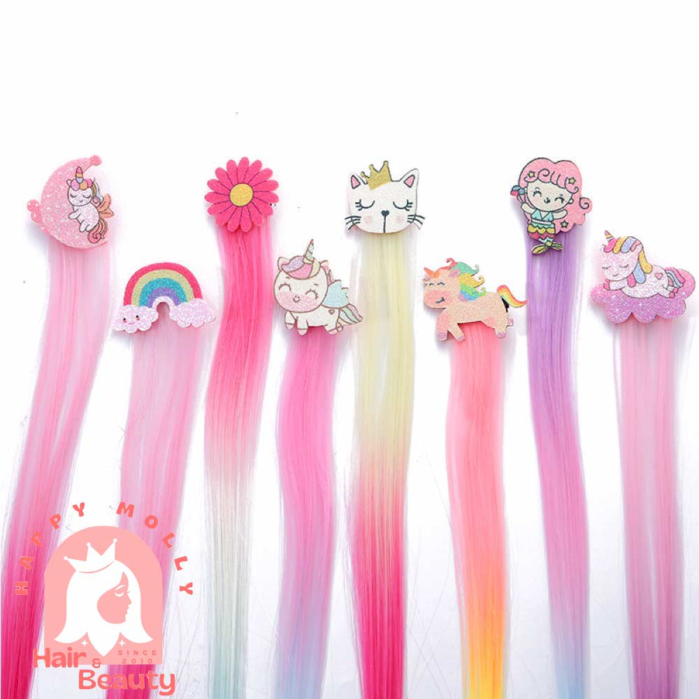 Jepit Rambut Highlight Palsu - Hiasan Anak Perempuan Korea - Unicorn W8193 ( Group )