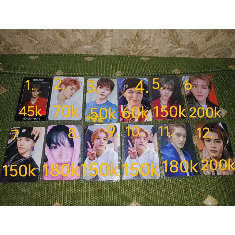 Taeyong photocard pc ac access card fan party boboan slowacid earthquake wink kihdept kihno departur