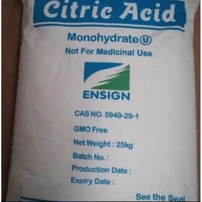 citrid acid / citrun / citric acid 1zak 25kg khusus gojek