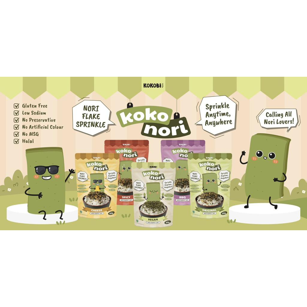 Abe Food Kokobi Koko Nori 40Gr - Abon Rumput Laut - Makanan anak