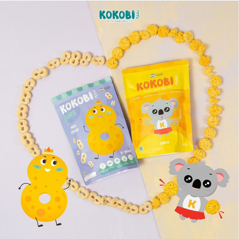 Abe Food Kokobi Bites 30gr - Cemilan Anak - Makanan anak