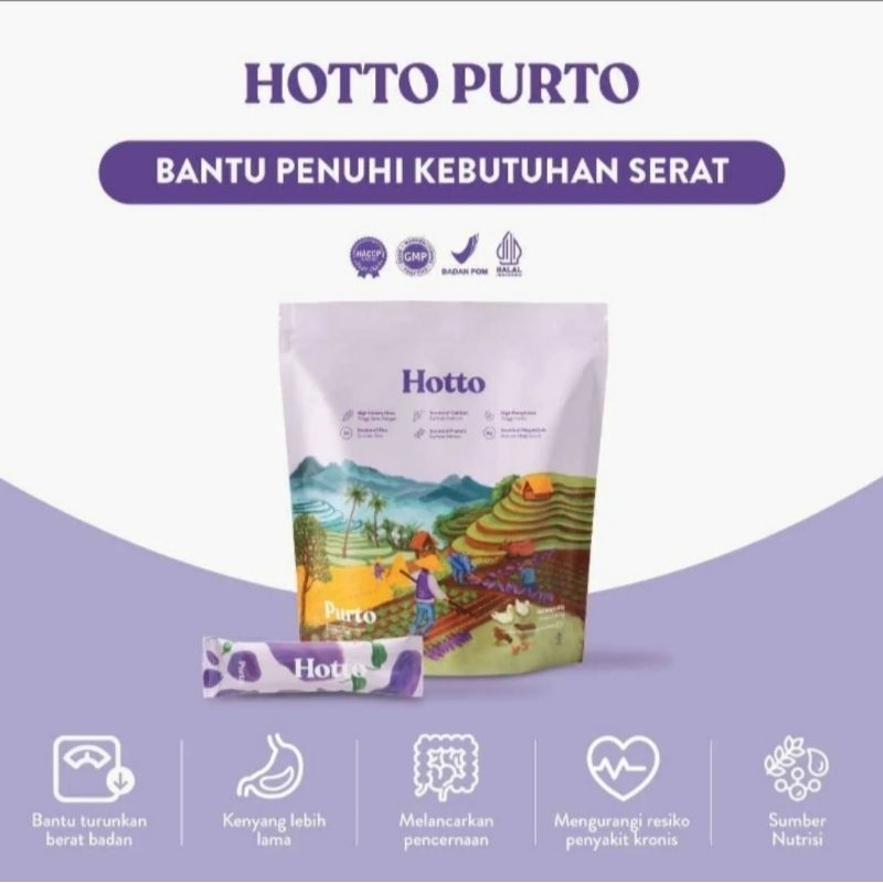 Suplemen Diet Hotto Purto 1 Pouch Isi 16 Sachet