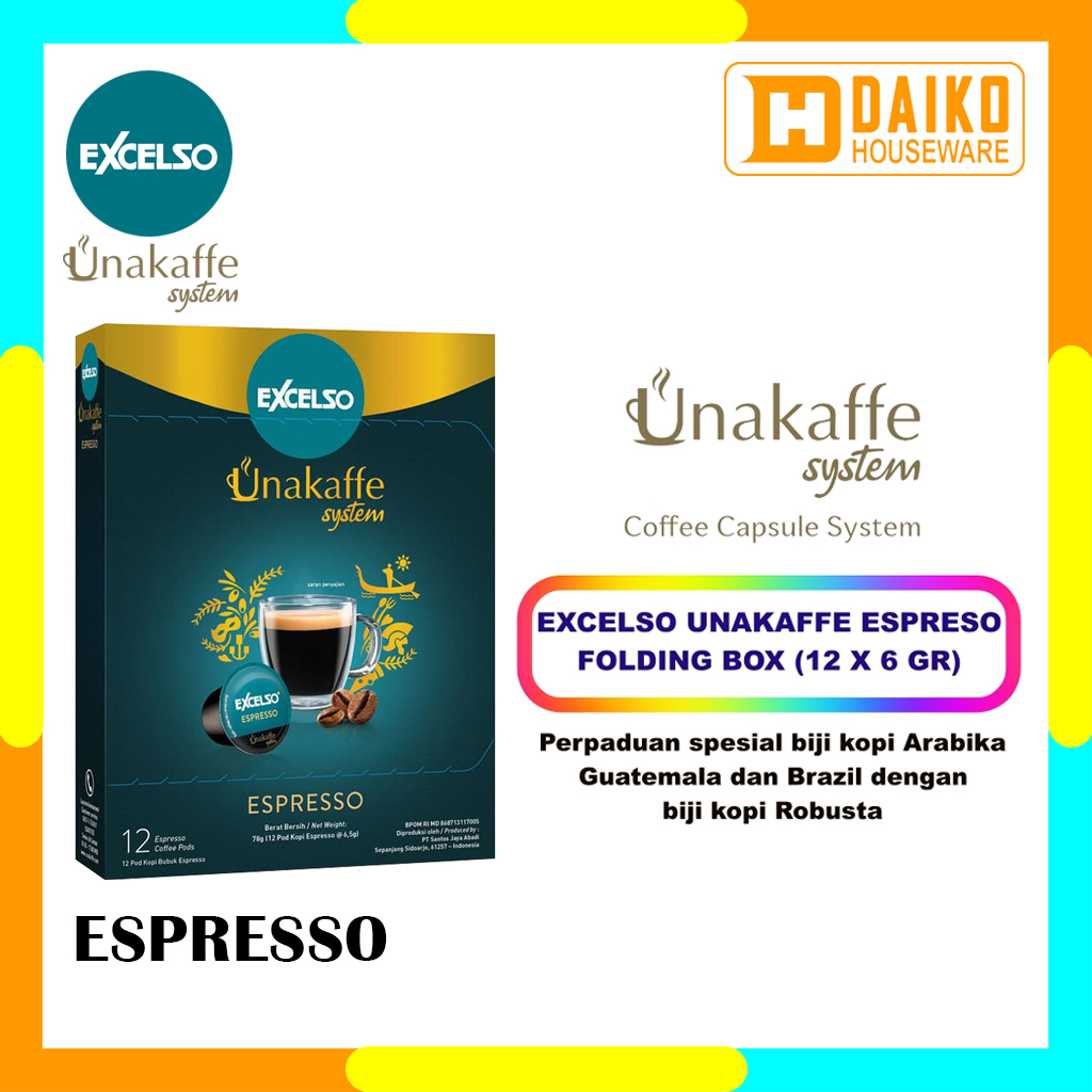 

Capsule Coffee Excelso Unakaffe Espresso - Kopi Kapsul by Kapal Api