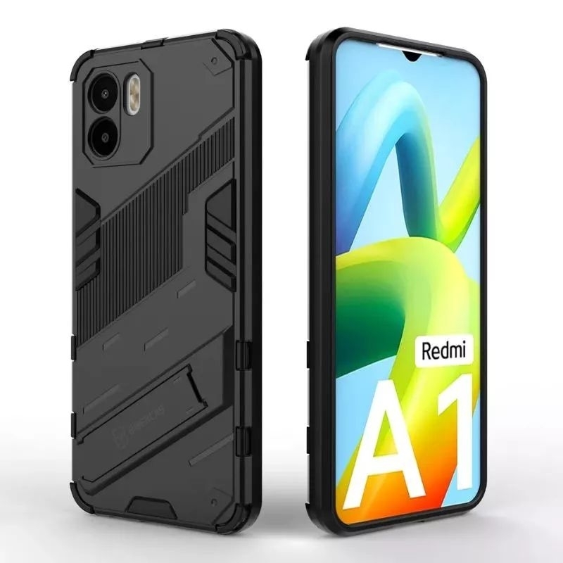 Case Xiaomi Redmi A1 A2 Hardcase Armor Kick Stand Bibercas
