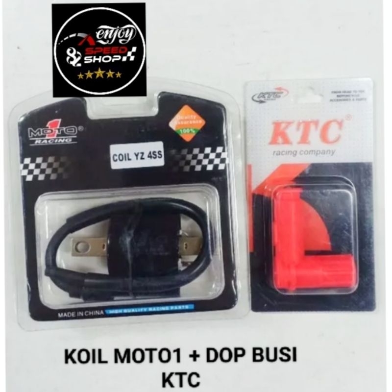 Koil Coil original Moto 1 yz 4ss Karbu &amp; kop dop cangklong busi bebek rxking matic motor karbulator