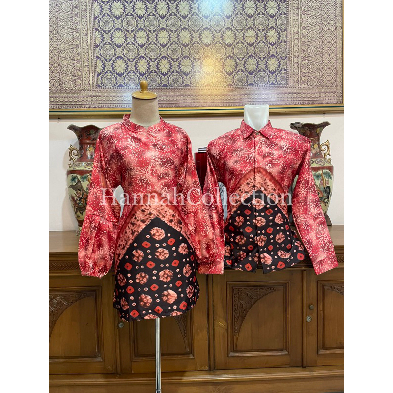 COUPLE TUNIK JUMPUTAN PALEMBANG ECOPRINT