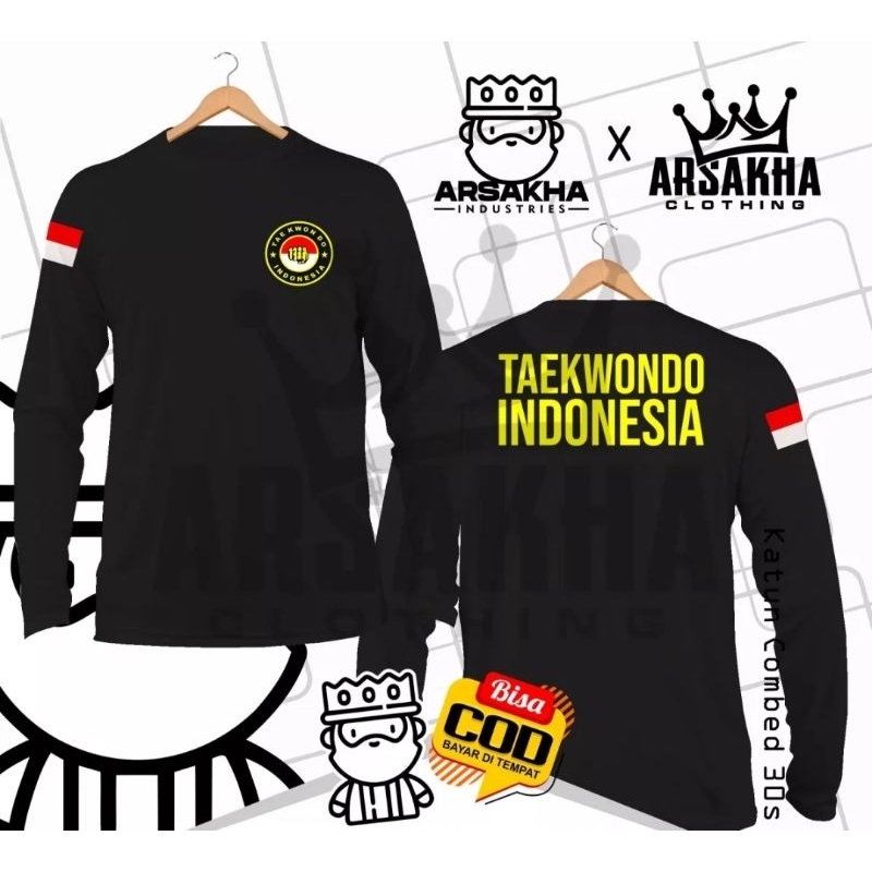 KAOS LENGAN PANJANG TAEKWONDO INDONESIA