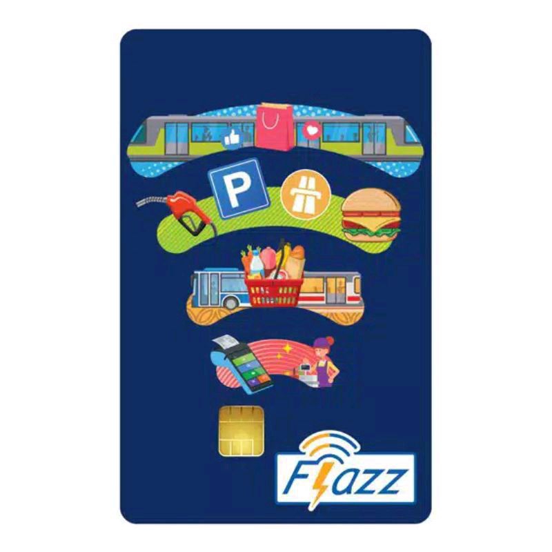 Kartu Flazz BCA Reguler BIRU Berlogo Baru (Gen 2) Support NFC dan Mobile BCA (m-BCA)