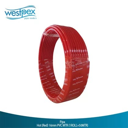 WESTPEX Pipa Air Panas 16 mm MERAH / Pipa PEX Hot-R / Selang Air Panas