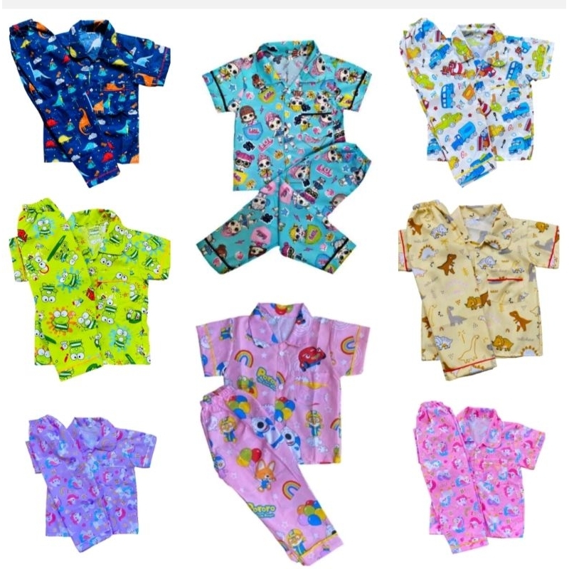 piyama anak perempuan,laki-laki  /baju tidur anak 1-5tahun/ piyama anak bisa pilih motif