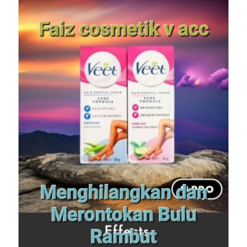 Veet Hair Removal Cream 25gr Normal pink / Sensitive Blue