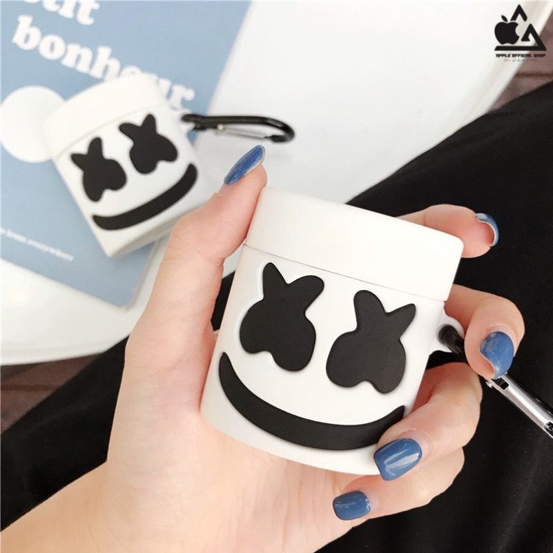 Silikon Case Keren AirPods 3D Bear YSL Marshmellow AirPods 1 2 3 2022 PRO 1 2 Gen 1 2 3 PRO 1 2 Silikon Silicone Earpods Inpods Earphone Softcase Pouch Motif Keren Lucu Karakter Cartoon Carbon Karbon