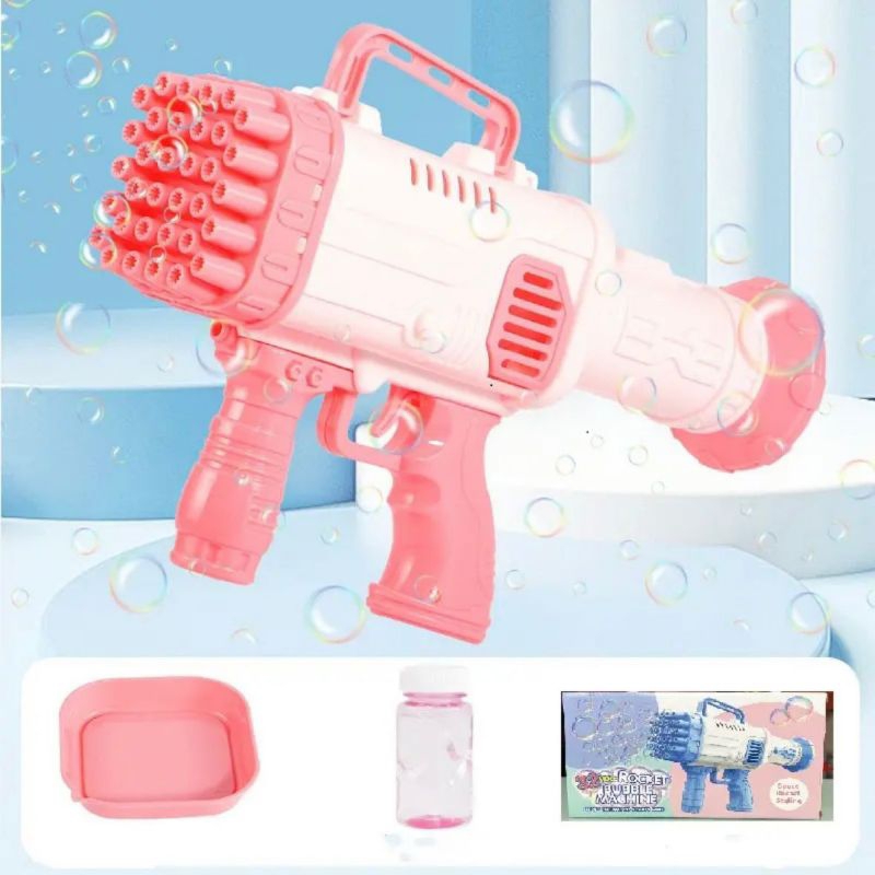 Mainan Bubble Gun Bazoka 32HOLE Mainan Tembak Gelembung Mainan Anak