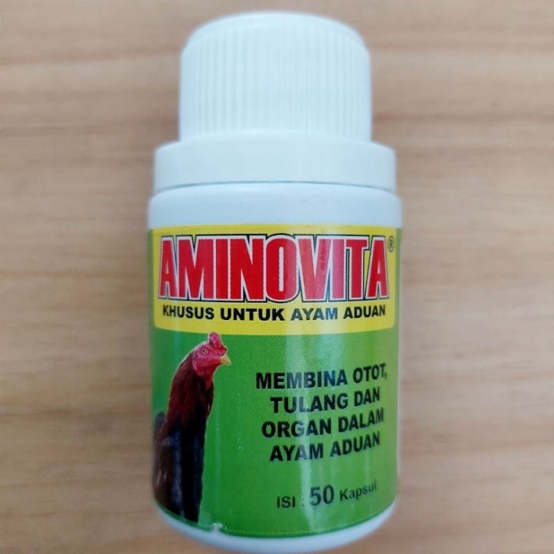 AMINOVITA 50 Kapsul Vitamin Otot Tulang Organ Dalam Ayam Aduan