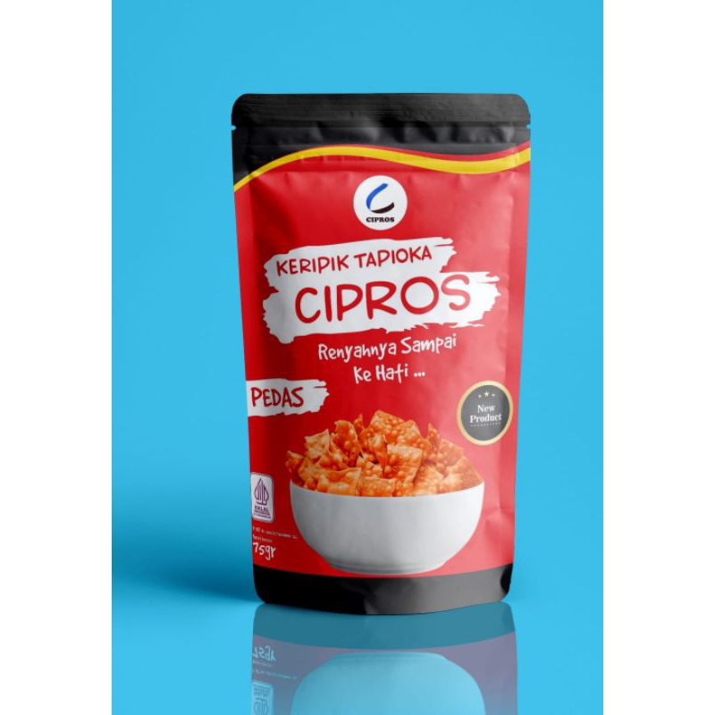 

[KERIPIKCIPROS.ID] Keripik Cipros Rasa Pedas 75 gram