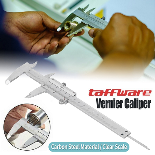 Sigmat Manual 150mm 15cm / Jangka Sorong 0.02mm Vernier Caliper Precision Micrometer Carbon Steel